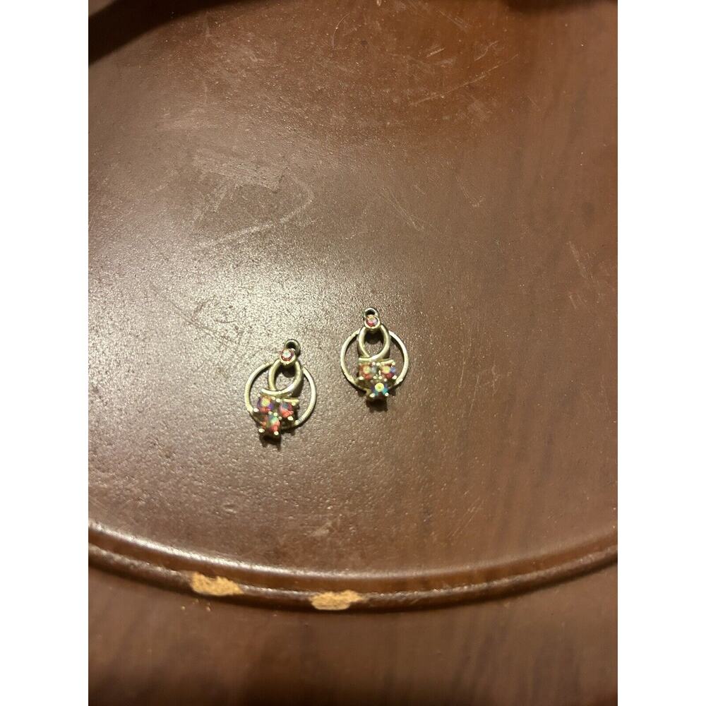 Lot Of 2 Pendants Pink And Rhinestones
